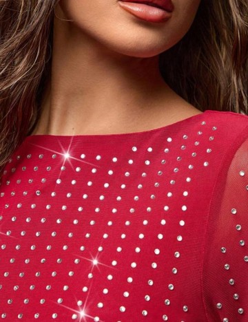 Bluză Shein, vișiniu