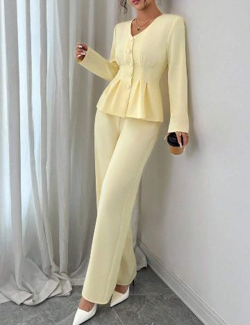 Compleu Shein, galben