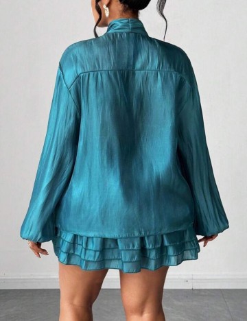 Compleu Shein Curve+, turcoaz