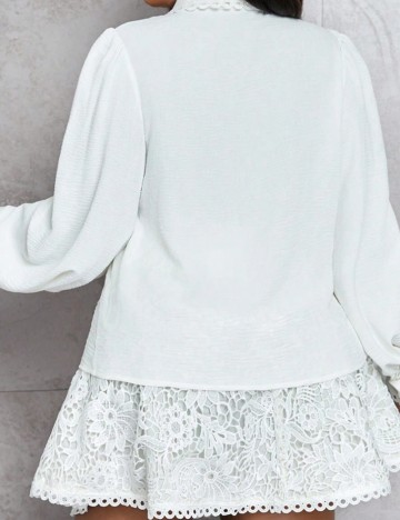 Cămașă Shein Curve+, alb