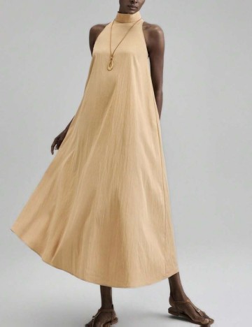 Rochie maxi Shein, galben muștar