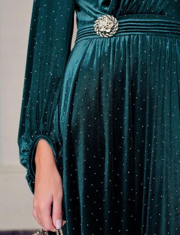 Rochie maxi Shein MOTF, verde