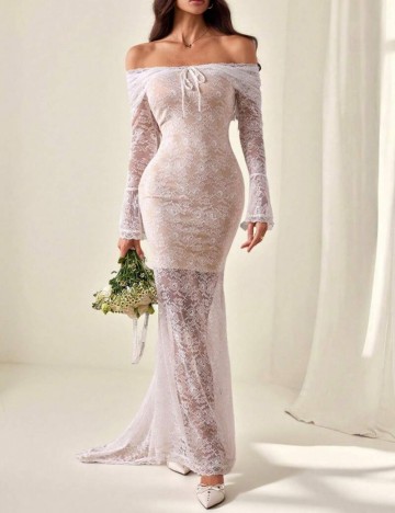 Rochie maxi Shein, alb