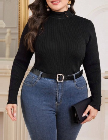 Bluză Shein Curve+, negru