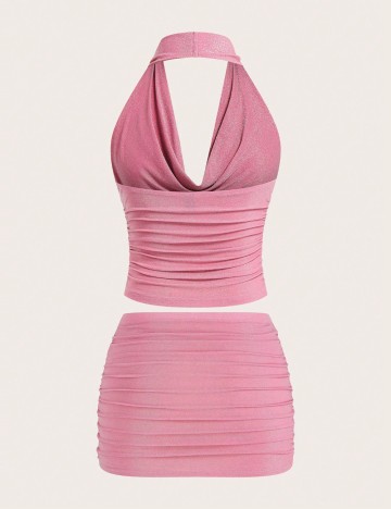 Compleu Shein Curve+, roz