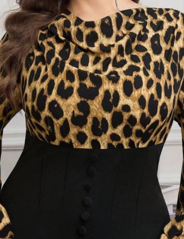 Rochie midi Shein, mix culori