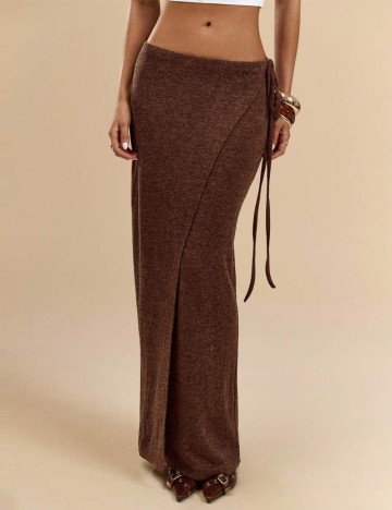 Fustă maxi Shein, maro