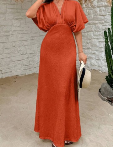 Rochie maxi Shein, portocaliu