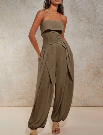 Salopetă lungă Shein, bej