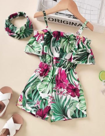 Salopetă scurtă Shein, mix culori