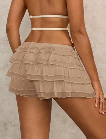 Pantaloni scurți Shein, bej