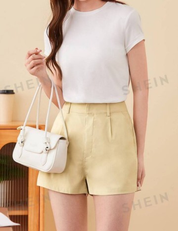 Pantaloni scurți Shein, bej