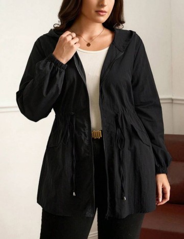 Jachetă Shein Curve+, negru