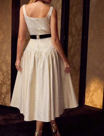 Rochie midi Shein MOTF, auriu