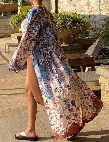 Cardigan de plajă Shein DAZY, mix culori