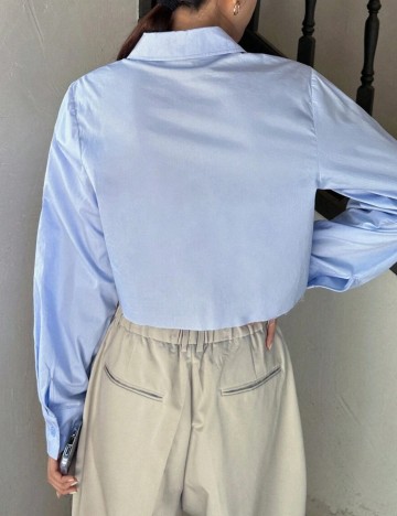 Cămașă Shein, albastru