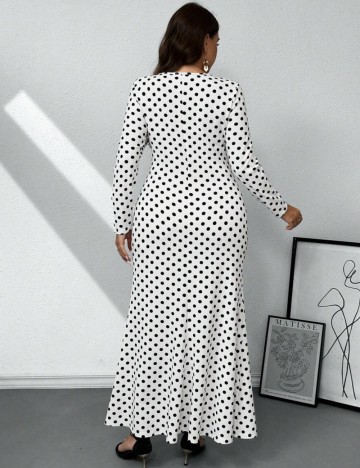 Rochie maxi Shein Curve+, mix culori