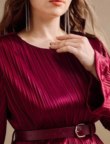 Rochie midi Shein Anewsta, vișiniu