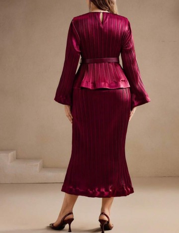 Rochie midi Shein Anewsta, vișiniu