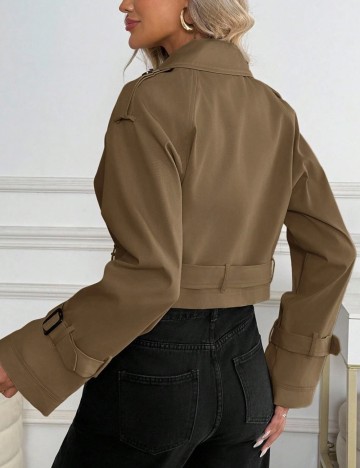 Trench scurt Shein, maro