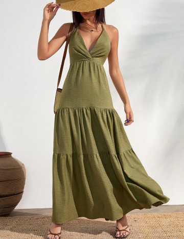 Rochie maxi Shein, verde