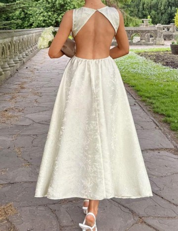 Rochie midi Shein, crem