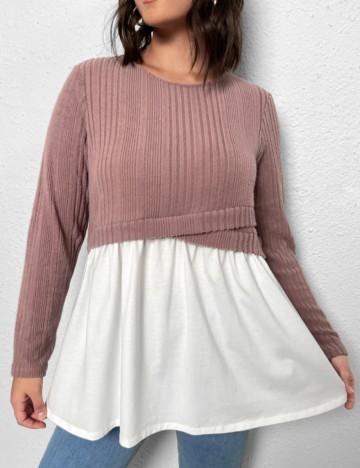 Bluză Shein Curve+, mix culori