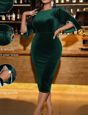 Rochie midi Shein, verde
