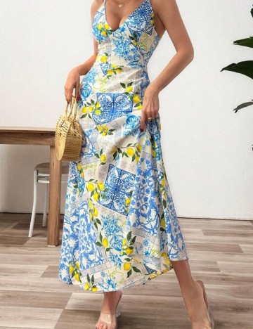 Rochie midi Shein, mix culori