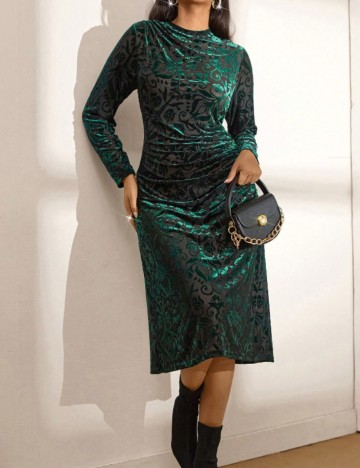 Rochie maxi Shein Curve+, mix culori