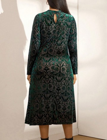 Rochie maxi Shein Curve+, mix culori