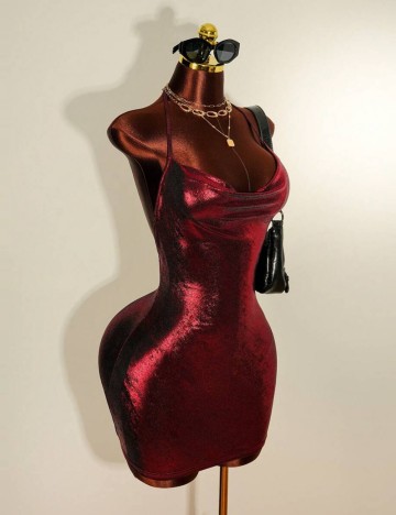 Rochie mini Shein, vișiniu