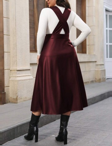 Rochie midi Shein, vișiniu