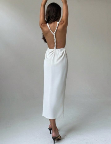 Rochie midi Shein, crem