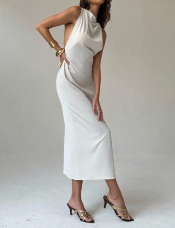 Rochie midi Shein, crem