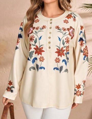 Bluză Shein Curve+, mix culori