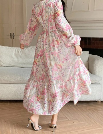 Rochie midi Shein, mix culori