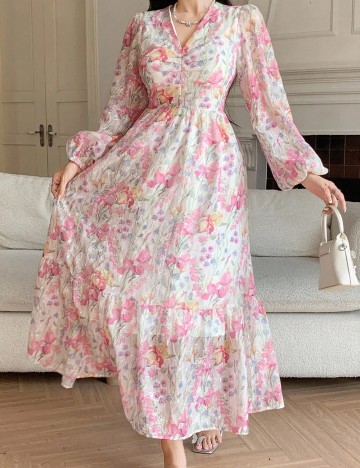 Rochie midi Shein, mix culori