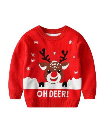 Pulover Shein, roșu