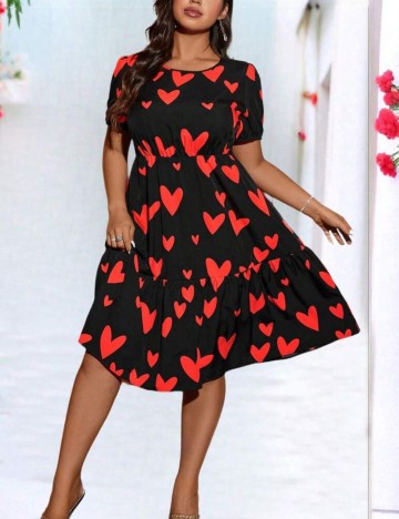 Rochie mini Shein Curve+, negru