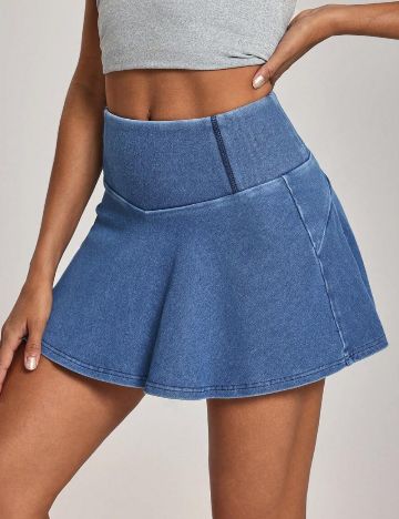 Fustă de blugi Shein, albastru