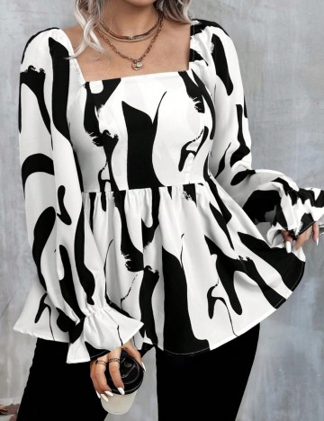 Cămașă Shein Curve+, mix culori