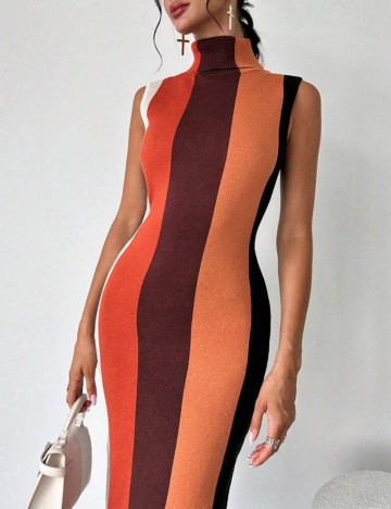 Rochie midi Shein, mix culori