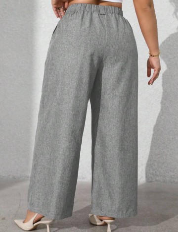 Pantaloni Shein Curve+, gri