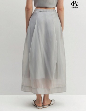 Fustă midi Shein, gri