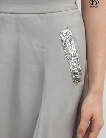 Fustă midi Shein, gri