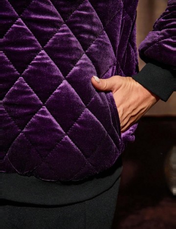 Geacă Shein Emery Rose, mov