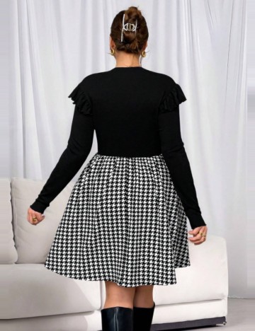 Rochie mini Shein Curve+, mix culori