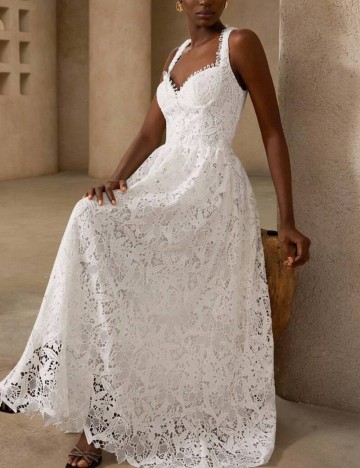 Rochie maxi Shein, alb