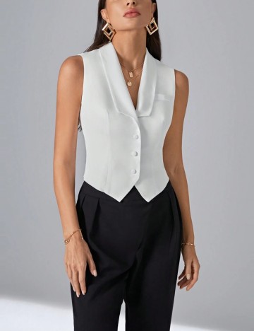 Vestă Shein, alb